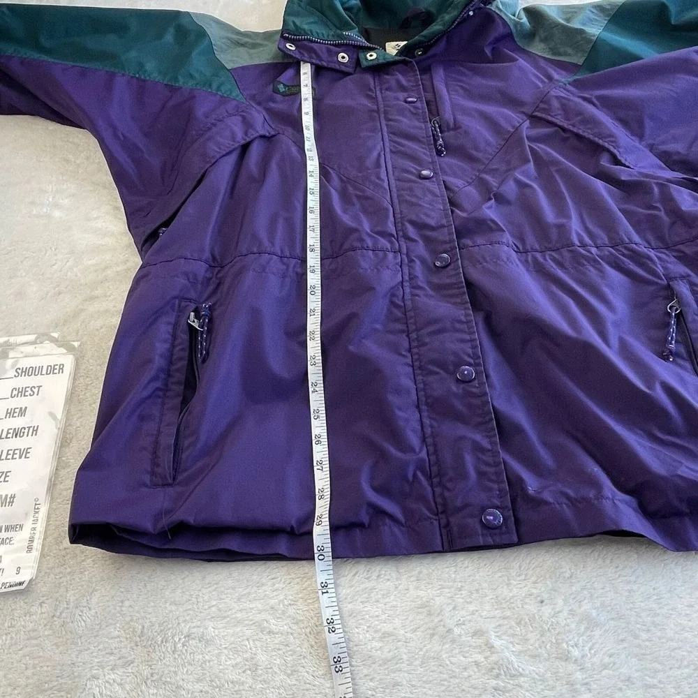 Columbia‎ Williwaw Vintage Ski Jacket XL Purple Green Y2K Colorblock 90s Coat